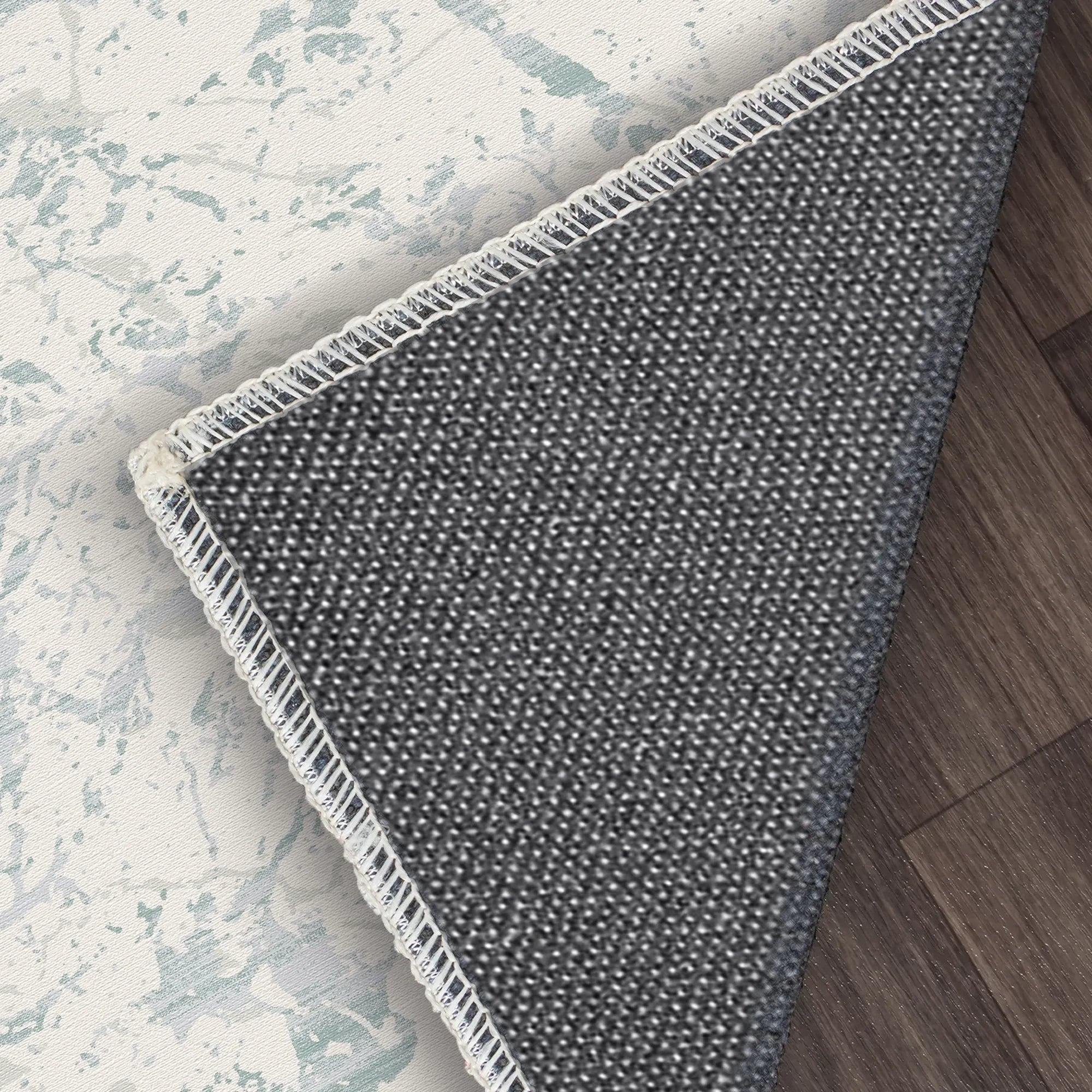 Waschbarer Marmorteppich Azure Glaze