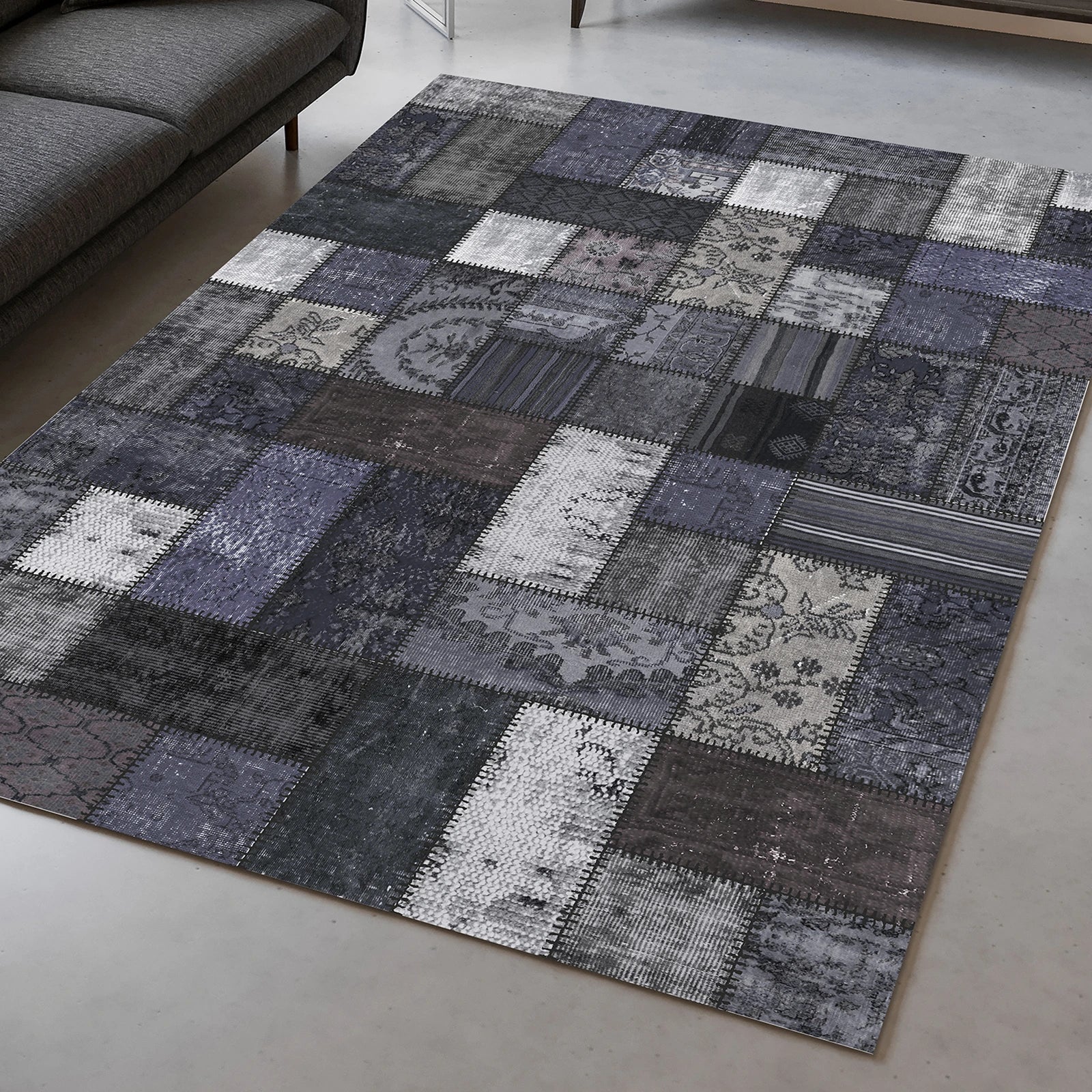 Shadow Mosaic Washable Rug