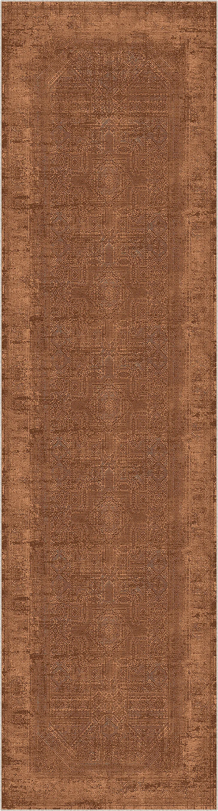 Brauner Läufer mit Struktur