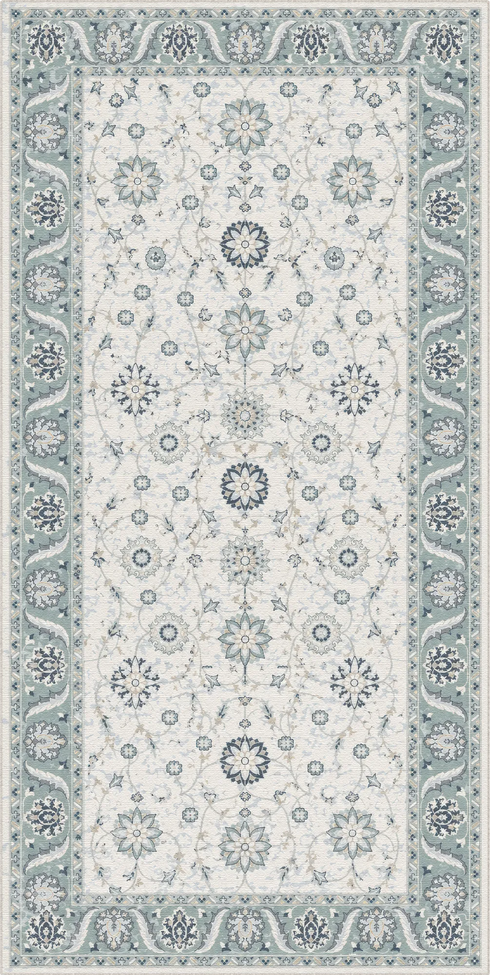 Veda Salbei Alabaster Teppich