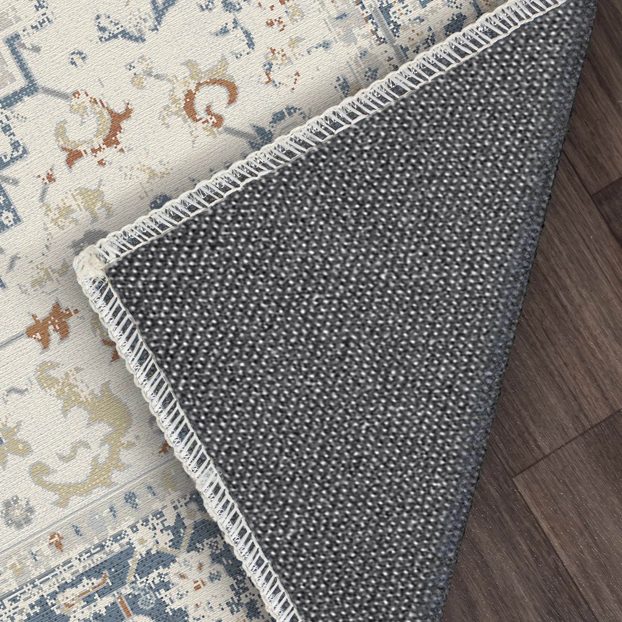 Marineblauer Elfenbein Heritage Teppich