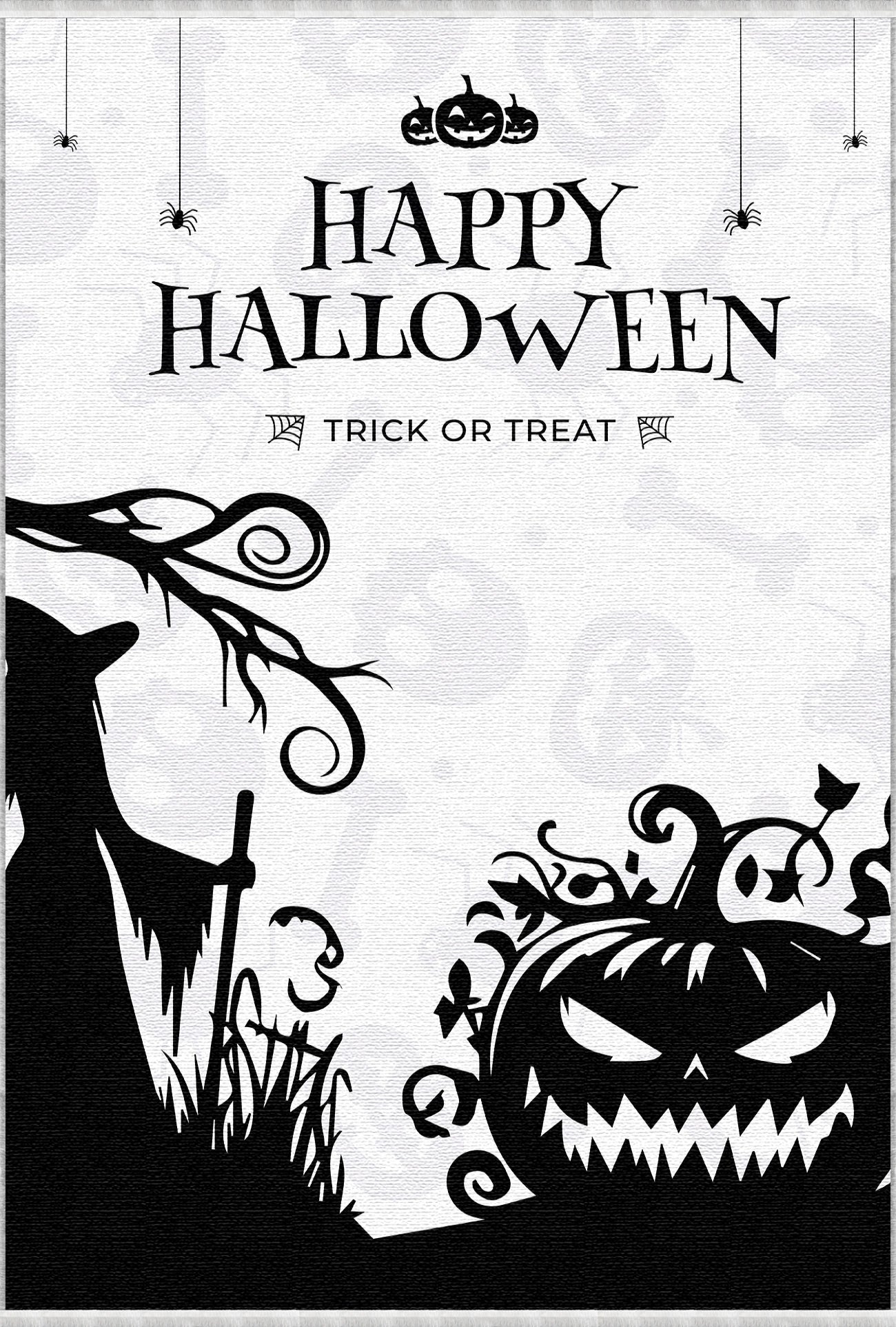 Hexen Kürbis Halloween Teppich