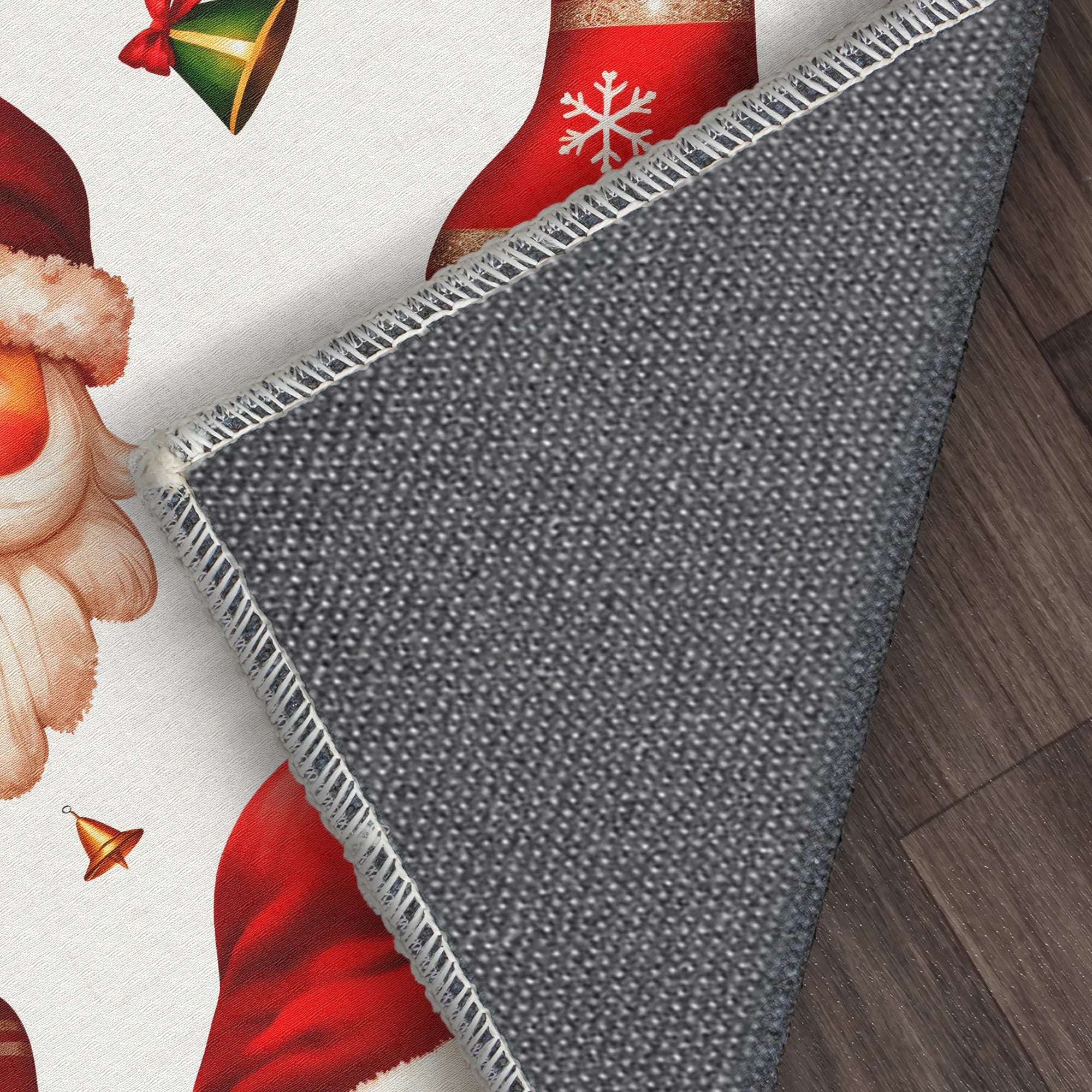 Waschbarer Weihnachtsmann-Teppich