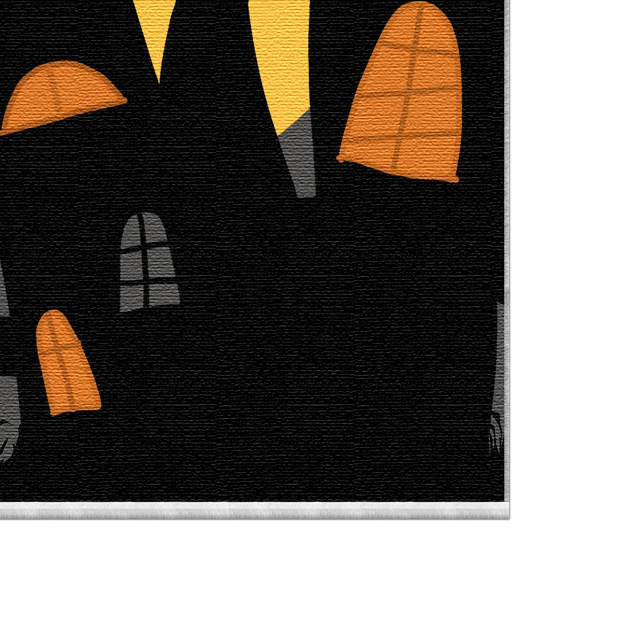 Teppich mit niedlichem Fledermaus-Kürbis-Muster