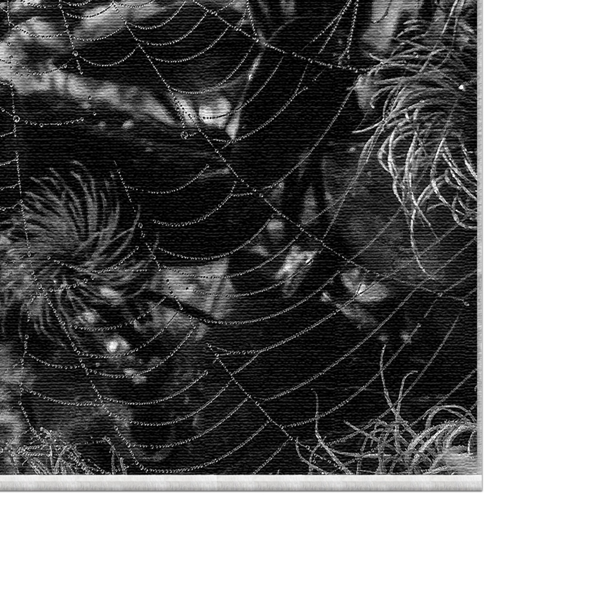 Gothic-Spinnennetz-Halloween-Teppich