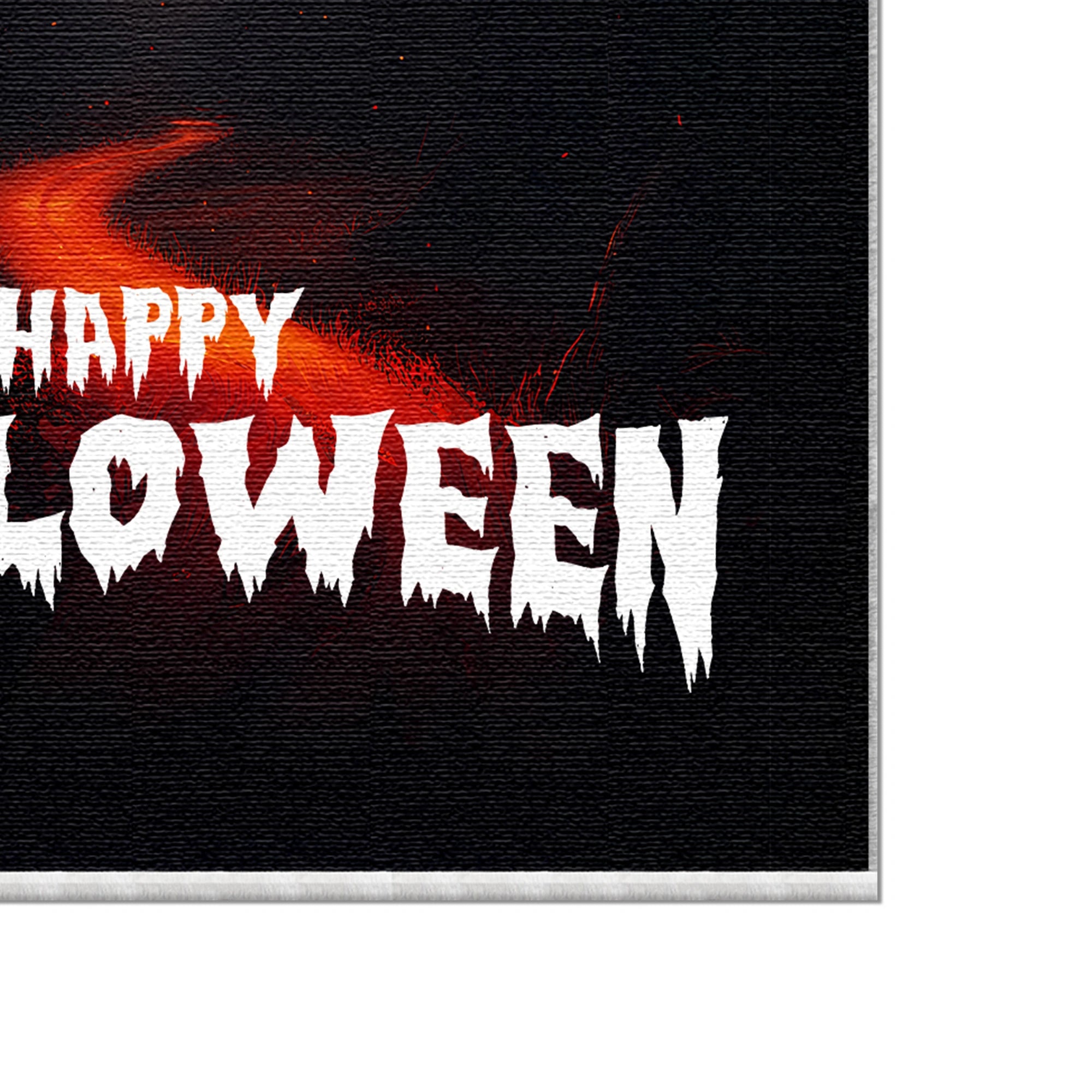 Gruseliger Mond Halloween Teppich