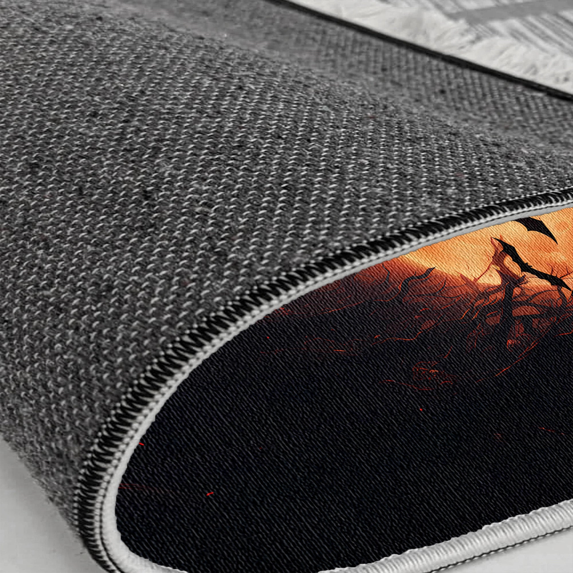 Gruseliger Mond Halloween Teppich