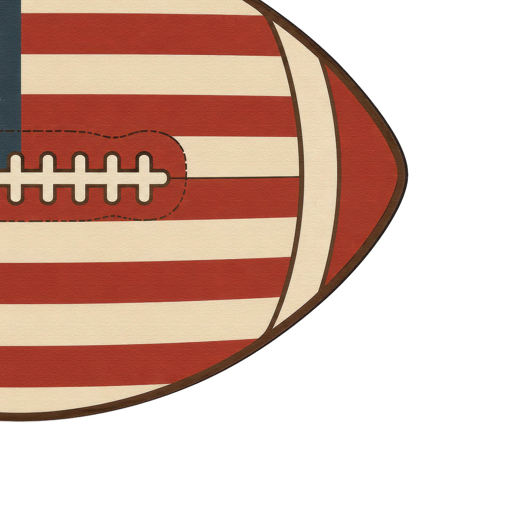 USA-Flagge American Football | Kinder Teppich in Form
